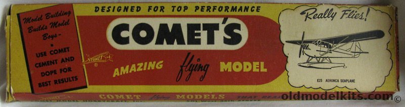 Comet Aeronca Seaplane (with floats) - 25 inch Wingspan Balsa Wood Flying Model Kit, E25 plastic model kit